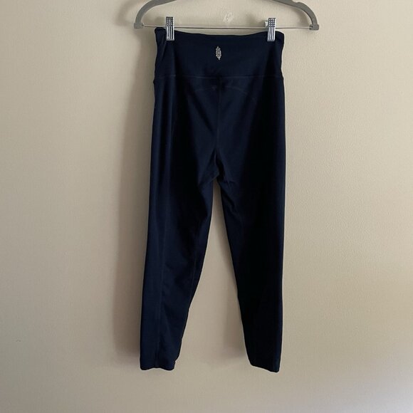 FP Movement S Midnight Navy Twist Front High Rise Breathe Deeper Ankle Legging - Picture 6 of 11